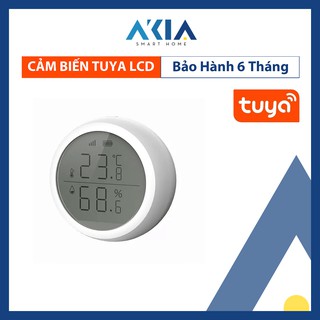 Cảm biến nhiệt độ Tuya Zigbee có màn hình LCD - dùng app SmartLife