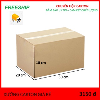 [FREESHIP] Combo 10 hộp carton 30x20x10 Giá Rẻ Đóng Hàng tại Cầu Giấy Hà Nội - Thùng giấy ship cod