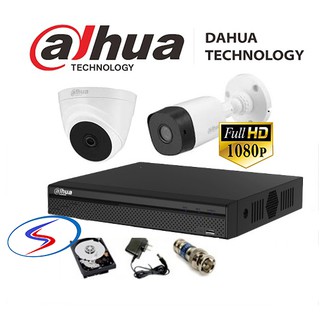 Combo dahua 2 mắt full hd 2.0 megapixel, Ổ cứng 500gb