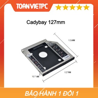 HDD Caddy bay 2.5inch 12.7mm, khay ổ cứng thay thế ổ dvd, cd cho laptop