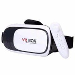 Kính thực tế ảo VR Box phiên bản 2 (Trắng) + Tặng 1 tay cầm chơi game bluetooth [Hot