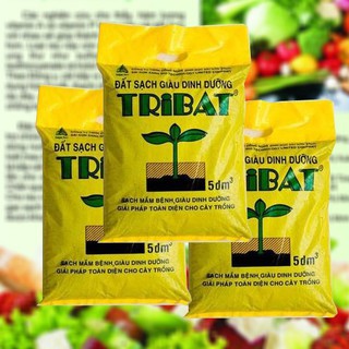 Đất trồng rau sạch tribat 5dm3 hàng nhập khẩu và phân phối chính hãng.