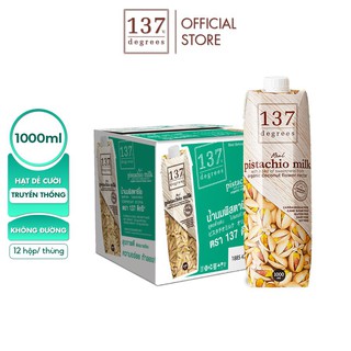 Thùng Sữa Hạt Dẻ Cười Nguyên Chất 137 Degrees 1L x 12 hộp