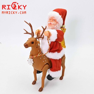Đồ chơi ông già Noel cưỡi tuần lộc có nhạc vui nhộn 🌸🌸 Ông già Noel đi phát quà lễ giáng sinh 💥 Bảo Hành 30 Ngày✅