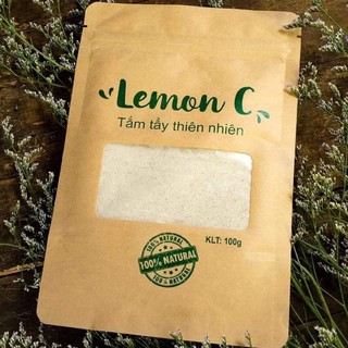 Tắm tẩy thiên nhiên Lemon C ngừa viêm nang lông, mụn lưng