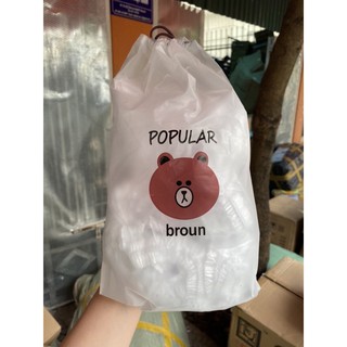 Túi màng bọc thực phẩm gấu popular broun