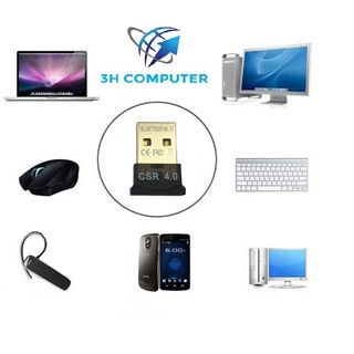 USB Bluetooth V4.0 kết nối bàn phím, chuột tay cầm chơi game, loa...dành cho PC, Laptop
