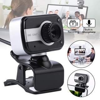 👑(Bảo hành 06 tháng) Webcam mini Kẹp có mic dùng cho máy tính có tích hợp mic và đèn Led trợ sáng - Webcam để bàn V3