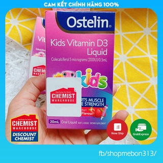 [Có Tem Chemist] Vitamin D3 Ostelin Liquid 20ml (Date mới nhất) - Xuất xứ Úc Chính Hãng