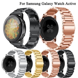 Dây đeo đồng hồ thay thế bằng thép không gỉ dạng mắt xích cho Samsung Galaxy Watch 3 4 41mm 44mm Classic 46mm Active 1 2 20mm 40mm S2 Gt 42mm 45mm