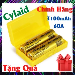 Pin Cylaid Vàng 18650 3100mAh💖 FREESHIP 💖 CHÍNH HÃNG Xả Lớn 60A Cell pin dung lượng cao