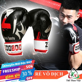 🎁 Găng tay boxing Zooboo chữ Z new 2021⚡FREESHIP⚡ găng tay đấm bốc cao cấp