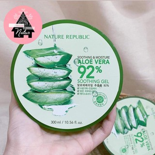 [Auth Hàn] Gel Nha Đam 92% Nature Republic Dưỡng Ẩm Hàn Quốc Soothing & Moisture Aloe Vera