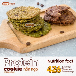[SNAP005 giảm giá 19%] Bánh quy GIẢM CÂN - Protein cookies GIẢM CÂN/EATCLEAN/ĂN KIÊNG không whey mix vị (300gr)