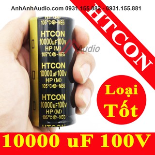 Tụ 10000 100V kích thước 35x80 hàng xịn PTCON hoặc HTCON - Giá 1 Cái (1)