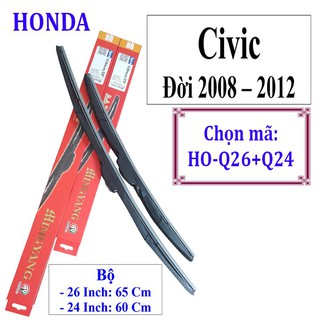 Cần gạt mưa Honda CIVIC ĐỜI 2008 - ĐẾN 2012 - VÀ CÁC XE HÃNG HONDA: Civic-Hrv-City-Crv.. - phukienotovagiadung