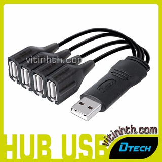 Hub USB 4 cổng DTECH DT-3020 có chốt gài - THComputer Q11