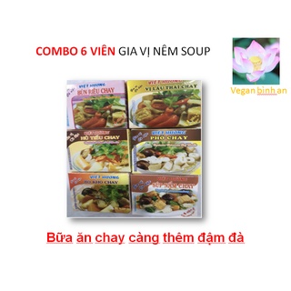 [Vegan/Chay] COMBO 6 Viên Gia Vị ĐỦ LOẠI CHAY VIỆT HƯƠNG