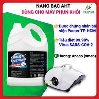 Nano bạc tạo khói diệt khuẩn khử mùi AHT 5 lít (Hàng chính hãng) - Hương Anano (Xmen)