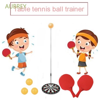 Bộ bàn đào tạo tự chơi tennis với trục mềm 3 quả bóng ping-pong tự động đội lại dụng cụ thể thao huấn luyện cho trẻ