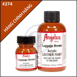 [CHÍNH HÃNG - KHÔNG CHIẾT] Luggage Brown 274 - Màu ANGELUS Leather Paint Standard vẽ trên da, vải, custom giày