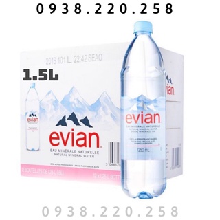 Thùng Nước Khoáng Evian 1.5l (12chai)