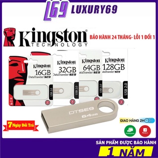 Usb Kingston SE9 2.0 64gb 32gb 16g 8gb 4gb thiết kế nhỏ gọn, vỏ kim loại, chống nước