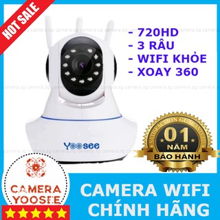 Camera 3 Râu Dùng Phần Mềm Yoosee Xoay 360 Độ Bắt Wifi Cực Khỏe__Mã SP: CTN 0001