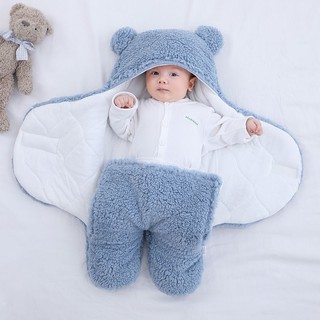 Túi ngủ gấu đáng yêu ngộ nghĩnh cho bé, cực ấm áp Mocie Kids