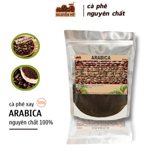 Cà phê Arabica bột, xay, pha phin 100% nguyên chất ít bơ500g