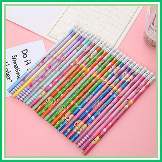 [TRỢ GIÁ] Bút chì 2b kèm tẩy dễ thương, nhiều màu sắc và hoạ tiết