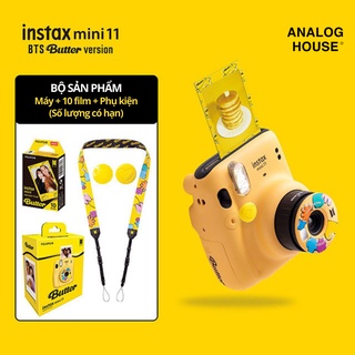 Instax Mini 11 BTS Butter - Máy ảnh lấy ngay Fujifilm Instax Mini 11 - Chính hãng bảo hành 1 năm - Tặng kèm 10 film