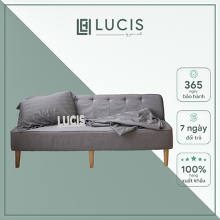 Ghế sofa giường LUCIS không có thành để tay 160cm màu xám