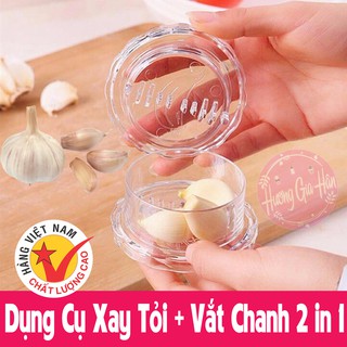 Dụng Cụ Xay Tỏi, Ớt + Vắt Chanh 2 in 1 - Made in Việt Nam