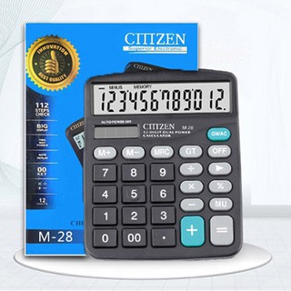 Máy tính kế toán cầm tay ClTiZen M28 12 số Cao Cấp năng lượng mặt trời (1)
