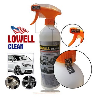 Lowell Clean Chai Xịt Tẩy Ố Mốc Cặn Canxi Bề Mặt Kính Lái Lazang Các Chi Tiết Mạ Crom (Logo, tay nắm, ..)