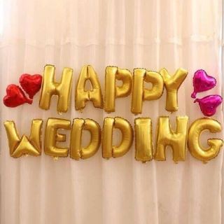 Sét chữ Happy Wedding
