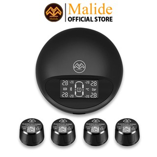 [CHÍNH HÃNG] Cảm biến áp suất lốp van ngoài Malide + Đầu thu màn hiển thị mini cảnh báo giọng nói - Model B03R05