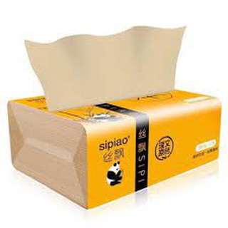 Thùng 30 gói Giấy Ăn Gấu Trúc SIPIAO - nguyên liệu tự nhiên - không dùng chất tảy trắng - an toàn vệ sinh