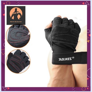 [MỘT ĐÔI]Găng tay tập gym Aolikes bảo vệ cổ tay, tránh chấn thương AL109