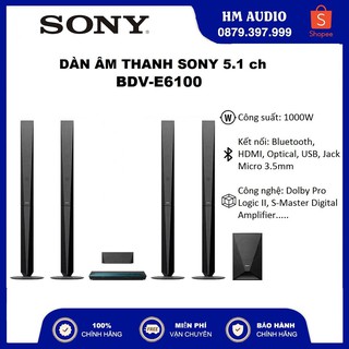 Dàn âm thanh Sony BDV - E6100 5.1Ch Công suất 1000W Hàng chính hãng