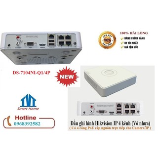 Đầu ghi hình camera IP HIKVISION DS-7104NI-Q1/4P và HIKVISION DS-7108NI-Q1/8P