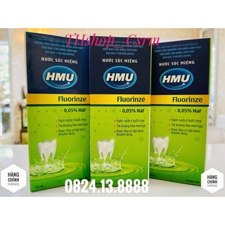 Nước súc miệng HMU Fluorinze 0,05% NaF 250ml của Đại học Y Hà Nội ( Chính Hãng)