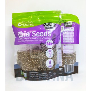 Hạt Chia Tím Chia Seeds Nhập Khẩu Úc Absolute Organic - 250g