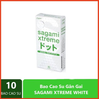 Bao Cao Su Sagami Extreme White Gân Gai Chính Hãng Xuất Xứ Nhật Bản (Hộp 10c)