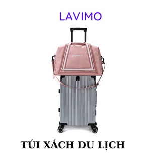 Túi du lịch nữ đa năng, túi xách du lịch cỡ lớn đựng đồ du lịch có ngăn để giày kèm ngăn chống nước LAVIMO