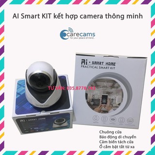Bộ camera Carecam kèm cảm biến thông minh AI Smart KIT cảnh báo chống trộm