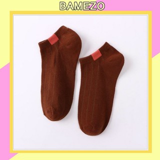 Tất nữ Bamezo cổ ngắn nhiều màu phong cách Hàn Quốc xinh xắn TN03