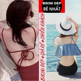 Bikini tay cộc bánh bèo xinh xắn quần tam giác sexy - RCT01 (4)