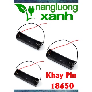Khay Sạc Pin 18650 , Đế Pin 18650, Khay Sạc pin 18650 , Đế Sạc Pin 18650,Chân Lò Xo, nhựa ABS đẹp - bền. (1)
